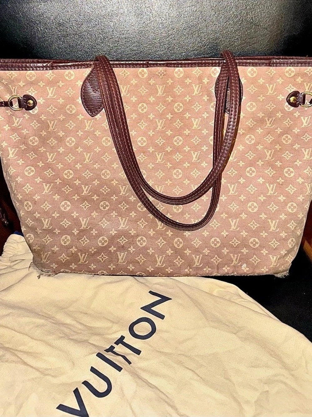 Louis Vuitton Neverfull Tote in Sepia